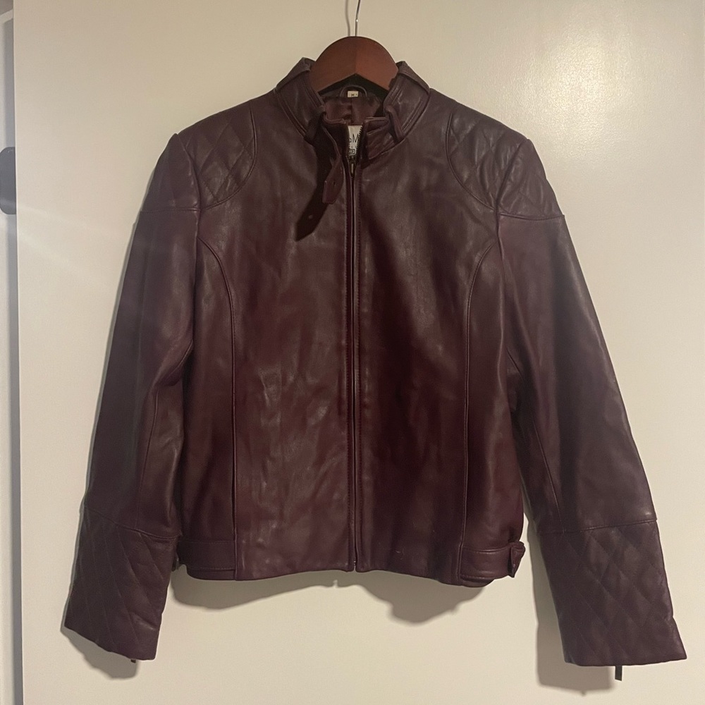 Vintage Burgundy- Genuine Leather Jacket